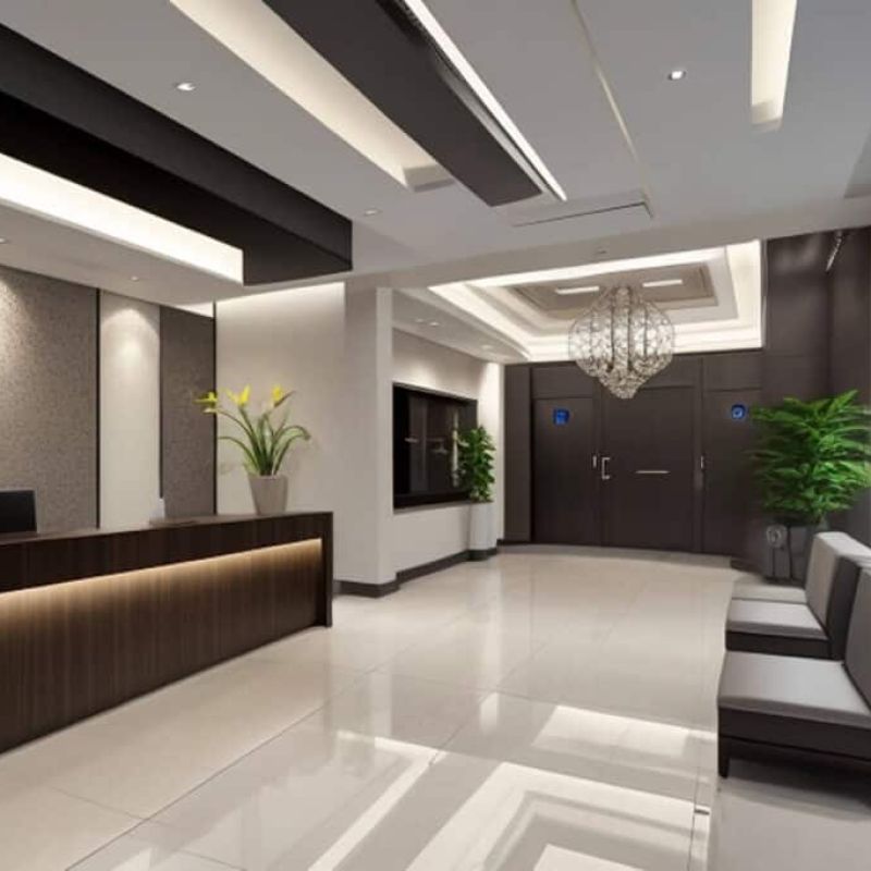 Reception halls and administrative offices